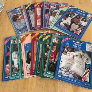 Tulip Craft Book Collection lot of 19 booklets vintage 90s